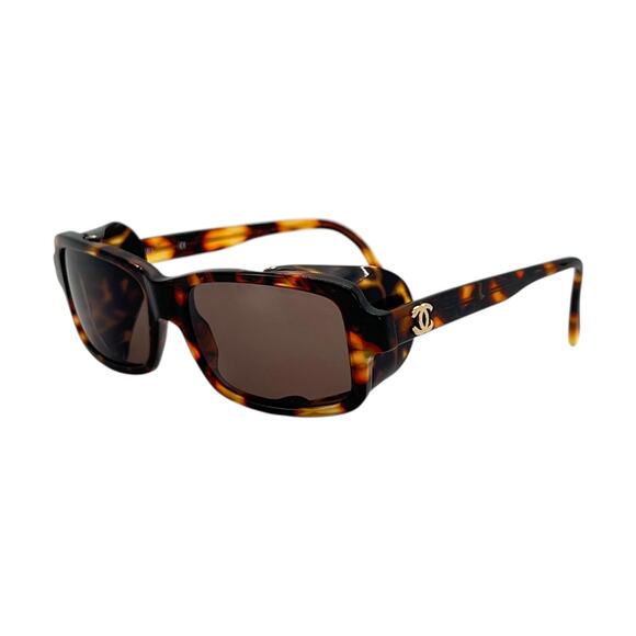Chanel Tortoise Shell Blinder Sunglasses - Picture 1 of 8